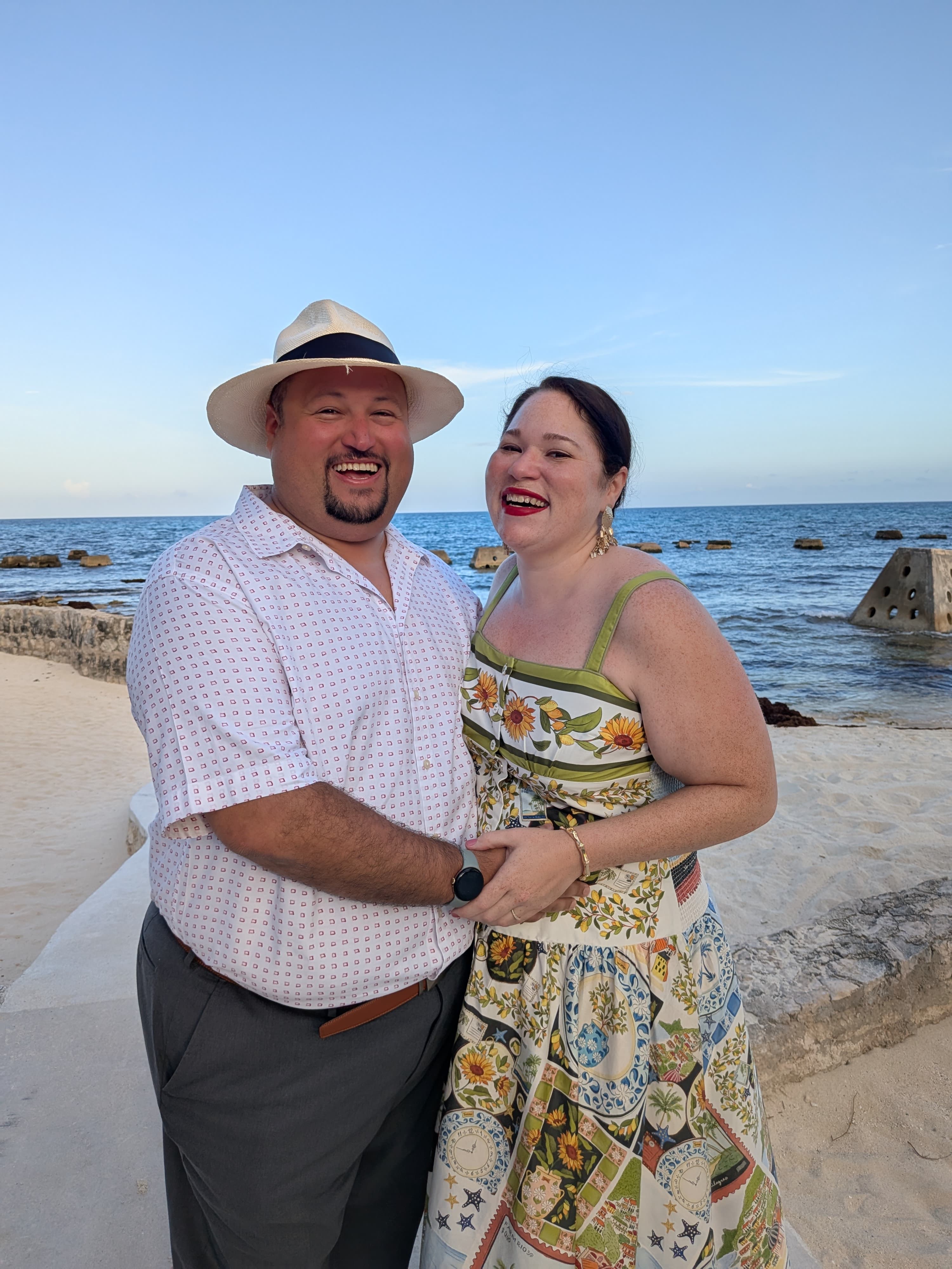 Jaime and Martín at the beach